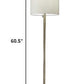 Floor Lamp Classic Silhouette Brushed Steel Metal