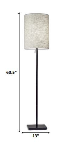 Floor Lamp Classic Silhouette Brushed Steel Metal