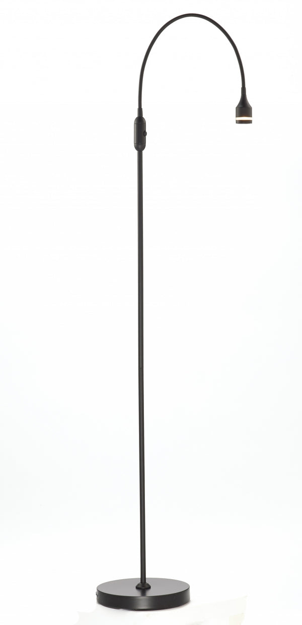 56 Black Arched Floor Lamp