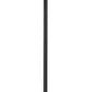 68" Black Three Light Tree Floor Lamp With Black Solid Color Cone Shade