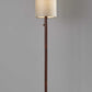 65" Solid Wood Traditional Shaped Floor Lamp With Beige Drum Shade