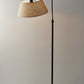 61" Bronze Arched Floor Lamp With Brown Empire Shade