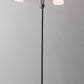 69" Black Three Light Tree Floor Lamp With White Bowl Shade