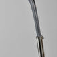 11" X 46"X 82" Brushed Steel Metal Arc Lamp