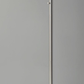 Reading Nook Floor Lamp Brushed Steel Arc Arm Adjustable Grey Fabric Shade