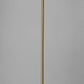 Shiny Antiqued Brass Metal Torchiere Floor Lamp