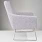 Pale Grey Upholstered Armchair