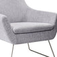 Pale Grey Upholstered Armchair