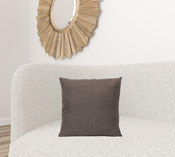 Mocha Tweed 18 Square Pillow