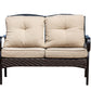 48" Beige Polyester Blend Sofa With Black Legs