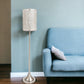 62" Silver Chrome Floor Lamp With Clear Faux Crystal Drum Shade
