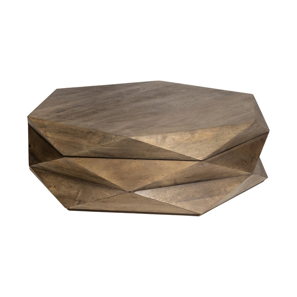 48 Brown Hexagon Coffee Table