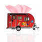 Red Camper Trailer Model Tissue Holder