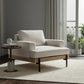 41" Cream and Black Fabric Arm Chair