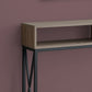 47" Taupe And Black Frame Console Table With Storage