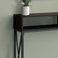 47" Brown And Black Frame Console Table With Storage