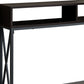 47" Brown And Black Frame Console Table With Storage