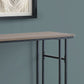 47" Taupe And Black Frame Console Table With Storage