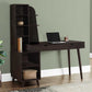 55" Espresso Computer Desk With Two Drawers