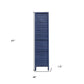 3 Panel Dark Blue Shutter Screen Room Divider