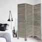 3 Panel Grey Shutter Screen Room Divider