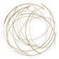 26" Gold Metal Abstract Round Hanging Wall Art Decor