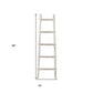 59" X 18" X 2" Grey Decorative Ladder Shelve