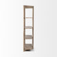 Light Brown Wood Shelving Unit With 4 Shelves