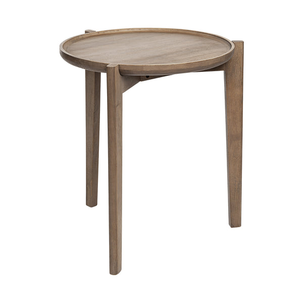 24 Brown Round End Table