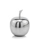 6" Silver Buffed Aluminum Decorative Apple Tabletop Sculpture