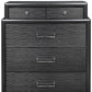 Grey Chest With 6 Drawers