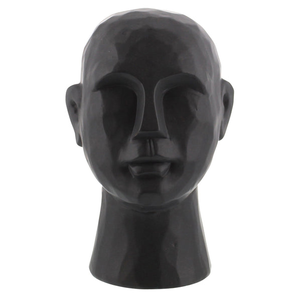 11 Matte Black Ceramic  Bust Decorative Sculpture