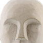 11" Matte White Ceramic Bust Decorative Sculpture