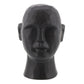 8" Matte Black Ceramic  Bust Decorative Sculpture