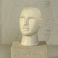 8" Matte White Ceramic Bust Decorative Sculpture