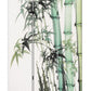 Three Panel Reversible Bamboo Art Room Divider Screen