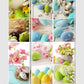 Three Panel Reversible Easter Spring Art Room Divider Screen