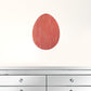 12" Farmhouse Red Wooden Large Egg