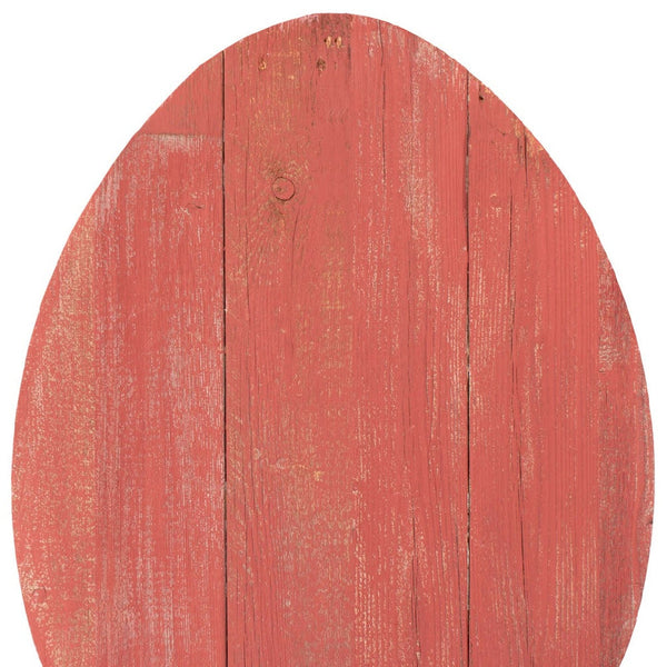 12 Farmhouse Red Wooden Large Egg