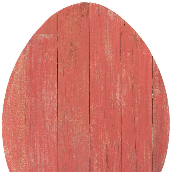 18 Rustic Farmhouse Red Wooden Large Egg