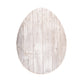 18" Rustic Farmhouse White Wash Wood Large Egg