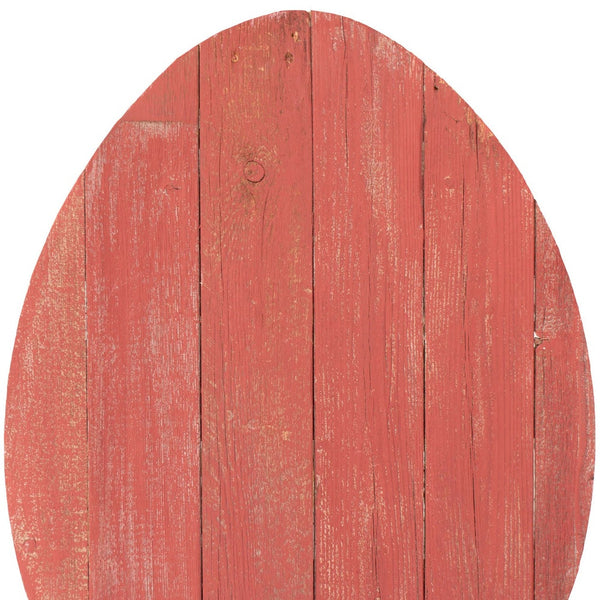 24 Rustic Farmhouse Red Wood Large Egg