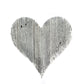 12" Farmhouse White Wash Wooden Heart