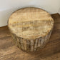 Updated Rustic Round Stump Coffee Table