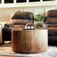 Updated Rustic Round Stump Coffee Table