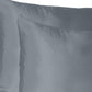 Dark Gray Dreamy Set Of 2 Silky Satin King Pillowcases