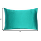 Teal Dreamy Set Of 2 Silky Satin King Pillowcases