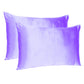 Purple Dreamy Set Of 2 Silky Satin Standard Pillowcases