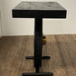 22" Black Solid Wood End Table