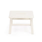 10" White Manufactured Wood Backless Bar Chair